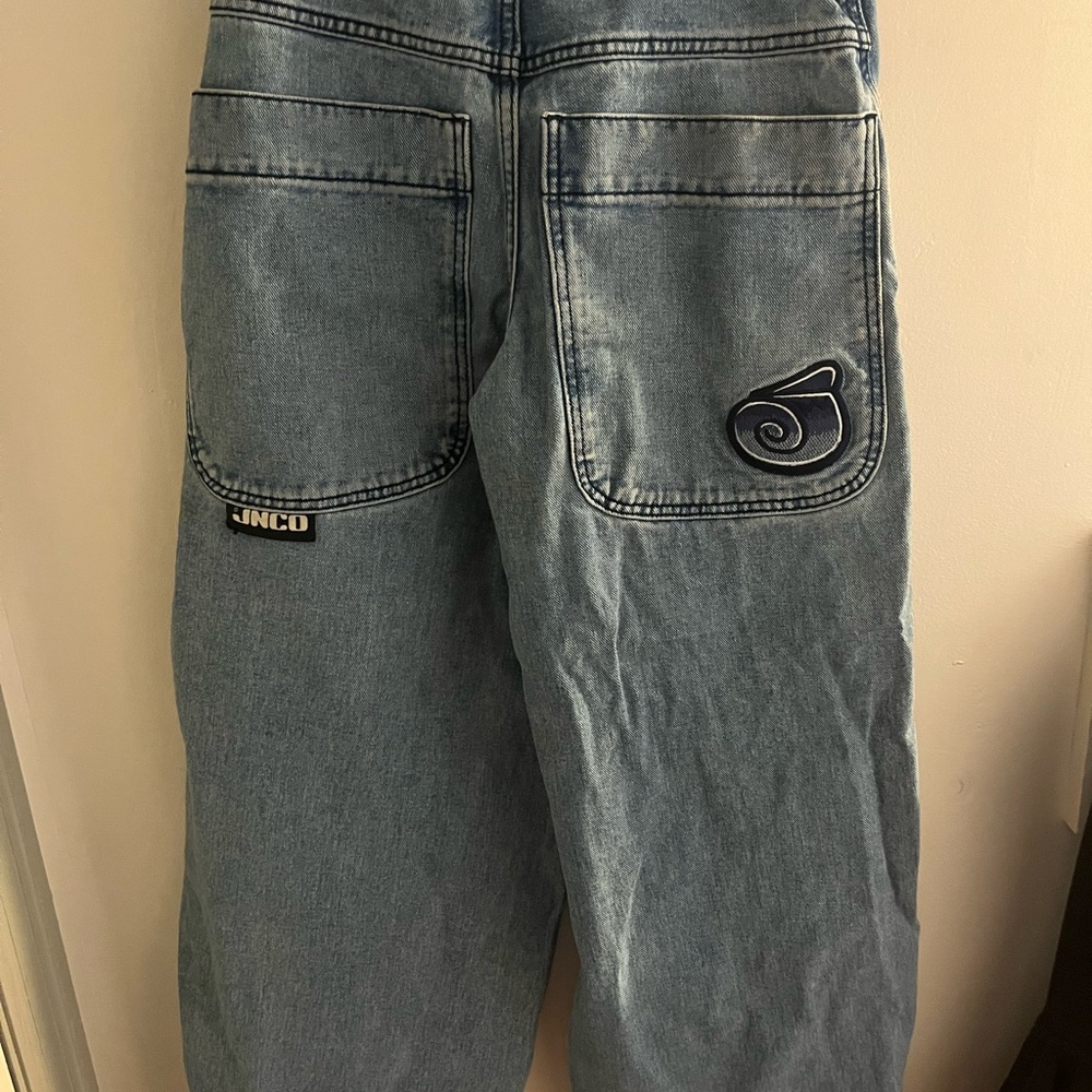 JNCO Men's Light Blue Relaxed Jeans